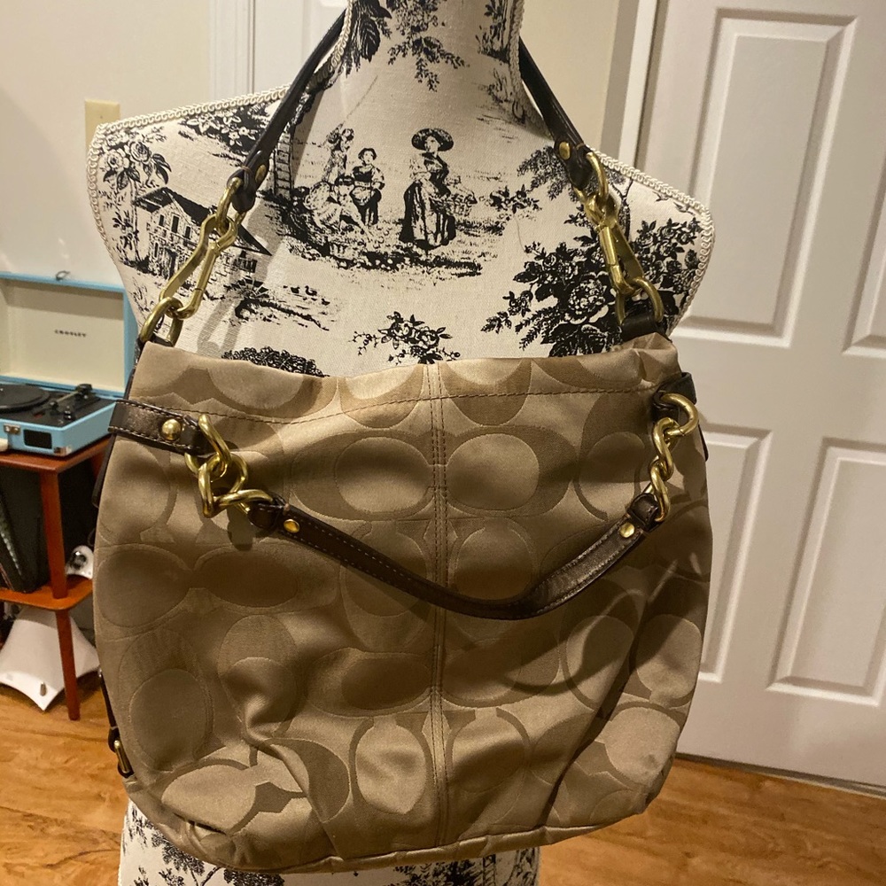 Brown coach bag